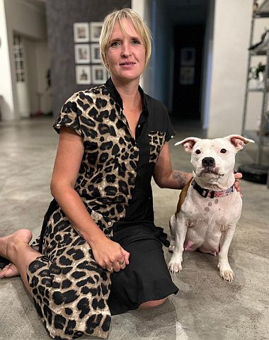 Adri Marais, staffy breeder.