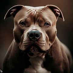 Pitbull face generated by AI